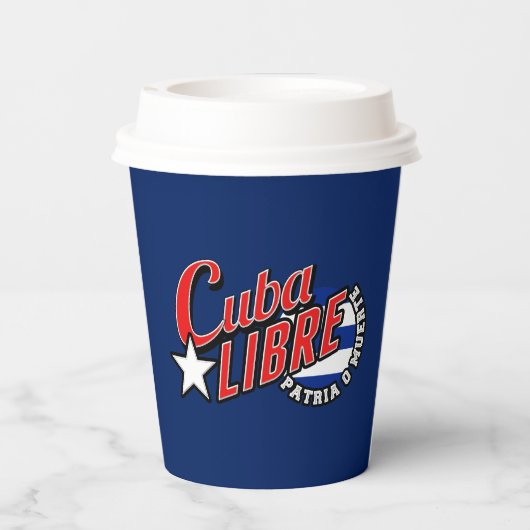Gobelets En Papier Cuba Libre Motto (Verso)