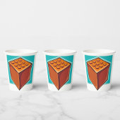 Gobelets En Papier Cube Brown
