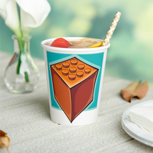 Gobelets En Papier Cube Brown