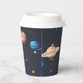 Gobelets En Papier Cubes en papier du système solaire (Droite)