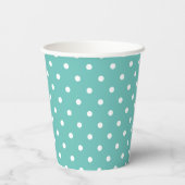 Gobelets En Papier Cubes en papier Poka Pot Turquoise (Verso)