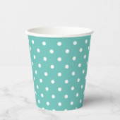 Gobelets En Papier Cubes en papier Poka Pot Turquoise (Recto)