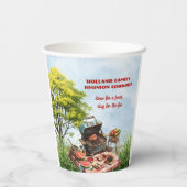 Gobelets En Papier Cuisine de réunion en famille dans la tasse de pap (Verso)