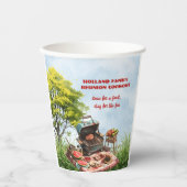 Gobelets En Papier Cuisine de réunion en famille dans la tasse de pap (Recto)