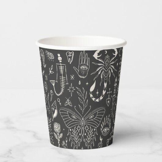 Gobelets En Papier Cuisine en bois foncé (Verso)