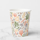 Gobelets En Papier Cuisine Garden Motif végétal (Verso)