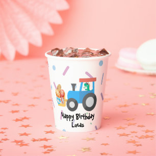 Gobelets En Papier Cuisine oeuf dinosaure Construction Camion Enfant