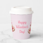 Gobelets En Papier Cupcake de Saint Valentin, Cookie, Traitements (Gauche)