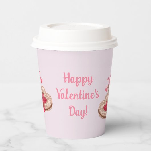 Gobelets En Papier Cupcake de Saint Valentin, Cookie, Traitements (Gauche)