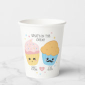 Gobelets En Papier Cupcake ou Stud Muffin Révélation de genre (Recto)
