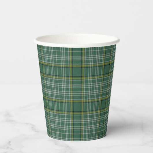 Gobelets En Papier Currie Clan Tartan Tasses En Papier Plaid (Verso)