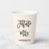 Gobelets En Papier Custom Future Mrs.  (Verso)