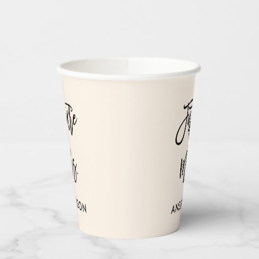 Gobelets En Papier Custom Future Mrs.  (Gauche)