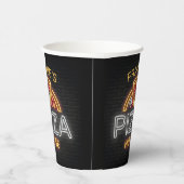 Gobelets En Papier Custom Neon Italian Pizzeria Pizza House (Droite)