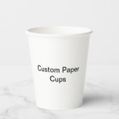 Gobelets En Papier Custom Paper Cups (Recto)