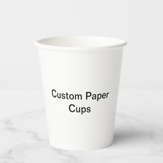 Gobelets En Papier Custom Paper Cups (Recto)