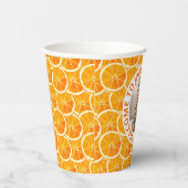 Gobelets En Papier Custom Photo & Citrus Birthday  (Droite)