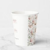 Gobelets En Papier custom wildflower floral paper cups template (Gauche)