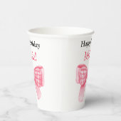 Gobelets En Papier Customizable Happy Birthday Bow Paper Cup (Droite)