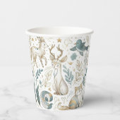 Gobelets En Papier Cute animals illustration on a white background (Recto)