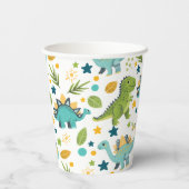 Gobelets En Papier Cute Animaux préhistoriques Motif Dinosaur (Verso)