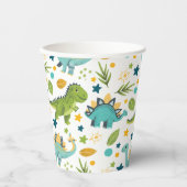 Gobelets En Papier Cute Animaux préhistoriques Motif Dinosaur (Recto)