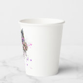 Gobelets En Papier Cute Aquarelle Kitten (Verso)