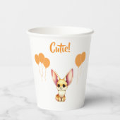 Gobelets En Papier Cute Baby Fennec Fox (Verso)