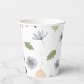 Gobelets En Papier Cute Baby Spring Summer Rabbit On A Bike Pattern (Verso)