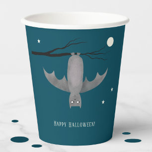 Gobelets En Papier Cute Bat Halloween