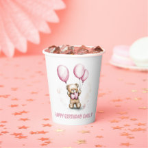 Cute Bear Pastel Coupes en papier