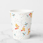 Gobelets En Papier Cute Bee Motif (Recto)