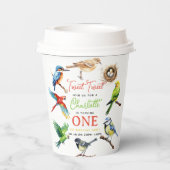 Gobelets En Papier Cute Bird 1er anniversaire (Verso)