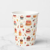 Gobelets En Papier Cute Birthday Cakes Paper Party Cups (Verso)