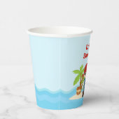 Gobelets En Papier Cute Black Cheveux Pirate Boy en Rouge Anniversair (Droite)