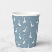 Gobelets En Papier Cute blanc Pekin Motif de canard (Recto)