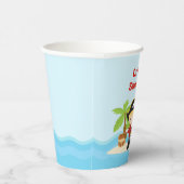 Gobelets En Papier Cute Blonde Pirate Boy en Red Anniversaire (Droite)