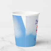 Gobelets En Papier Cute Blue Sky anniversaire de enfant tasse en papi (Droite)
