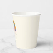 Gobelets En Papier Cute Boho arc en ciel Baby shower simple Personnal (Gauche)