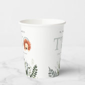 Gobelets En Papier Cute Boho Lion Folio Deuxième fête d'anniversaire (Gauche)