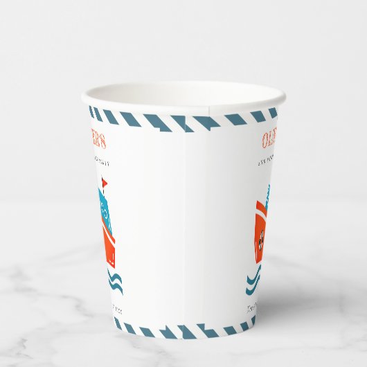 Gobelets En Papier Cute Bright Kids Nautical Boat N'Importe Quel Âge (Droite)