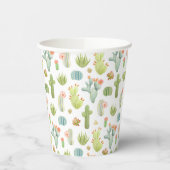 Gobelets En Papier Cute Cactus Motif debout (Gauche)