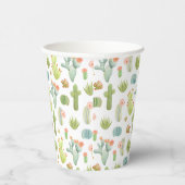 Gobelets En Papier Cute Cactus Motif debout (Droite)