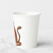 Gobelets En Papier Cute Cartoon Monkey with Banana Funny Animal (Gauche)