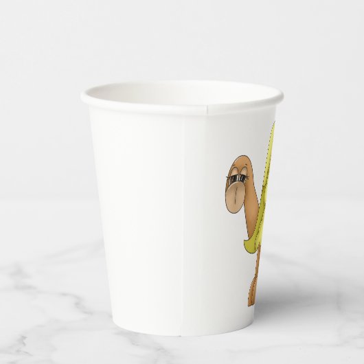 Gobelets En Papier Cute Cartoon Turtle with Puffy Green Shell (Droite)