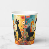 Gobelets En Papier Cute Cat Giraffe Paper Cups (Droite)