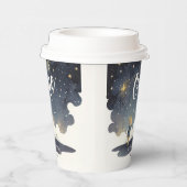 Gobelets En Papier Cute Celestial Anniversaire Étoiles Aquarelle Garç (Droite)