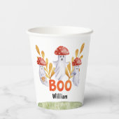 Gobelets En Papier Cute Champignons fantômes Halloween Boo Baby showe (Verso)