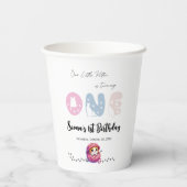 Gobelets En Papier Cute Chat 1er anniversaire (Verso)