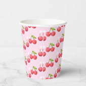 Gobelets En Papier Cute Cherry 1ère fête d'anniversaire (Droite)